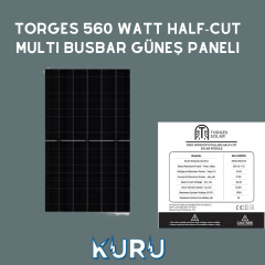Torges 560 Watt  Monokristal Half Cut Güneş Paneli