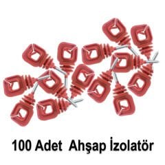 100 ADET AHSAPİÇİN ELEKTRİKLİ ÇİT İZOLATÖR