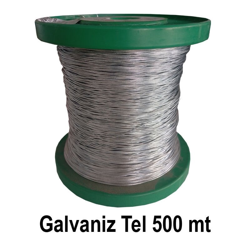 Elektrikli Çit Sistemi Galvaniz Tel 500 mt