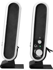 USB Hoparlör Snoppy SN-820 2.0 Siyah-Gümüş