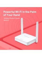 Kablosuz N Router Mercusys MW301R  300 Mbps (Modem Değildir)