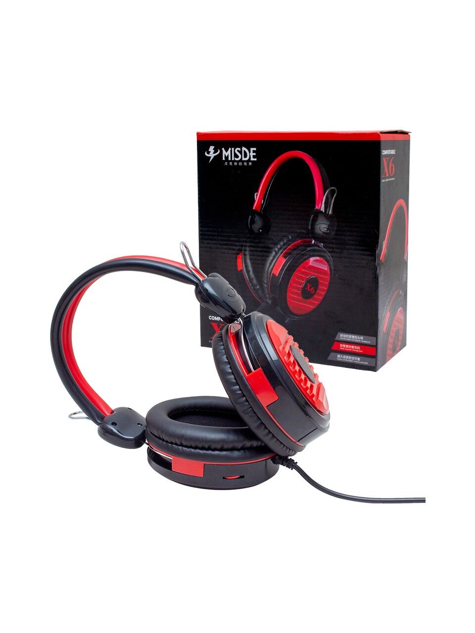 Kulaküstü Stereo Mikrofonlu Oyuncu Kulaklık Misde Magicvoıce X6 3.5mm Aux Giriş