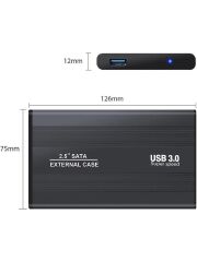 Harici Taşınabilir Harddisk Kutusu  USB 3.0 Sata SSD Alfais 5262
