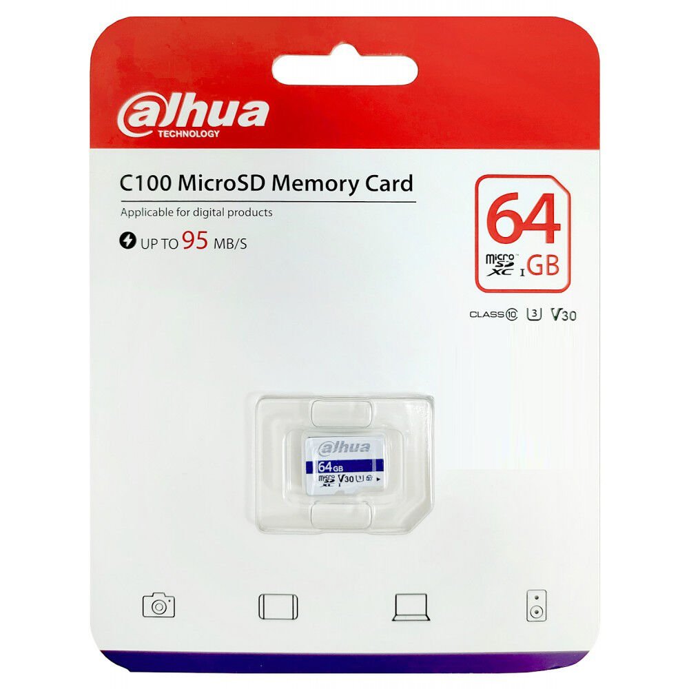 Mikro SD Hafıza Kartı 64 gb DAHUA C100