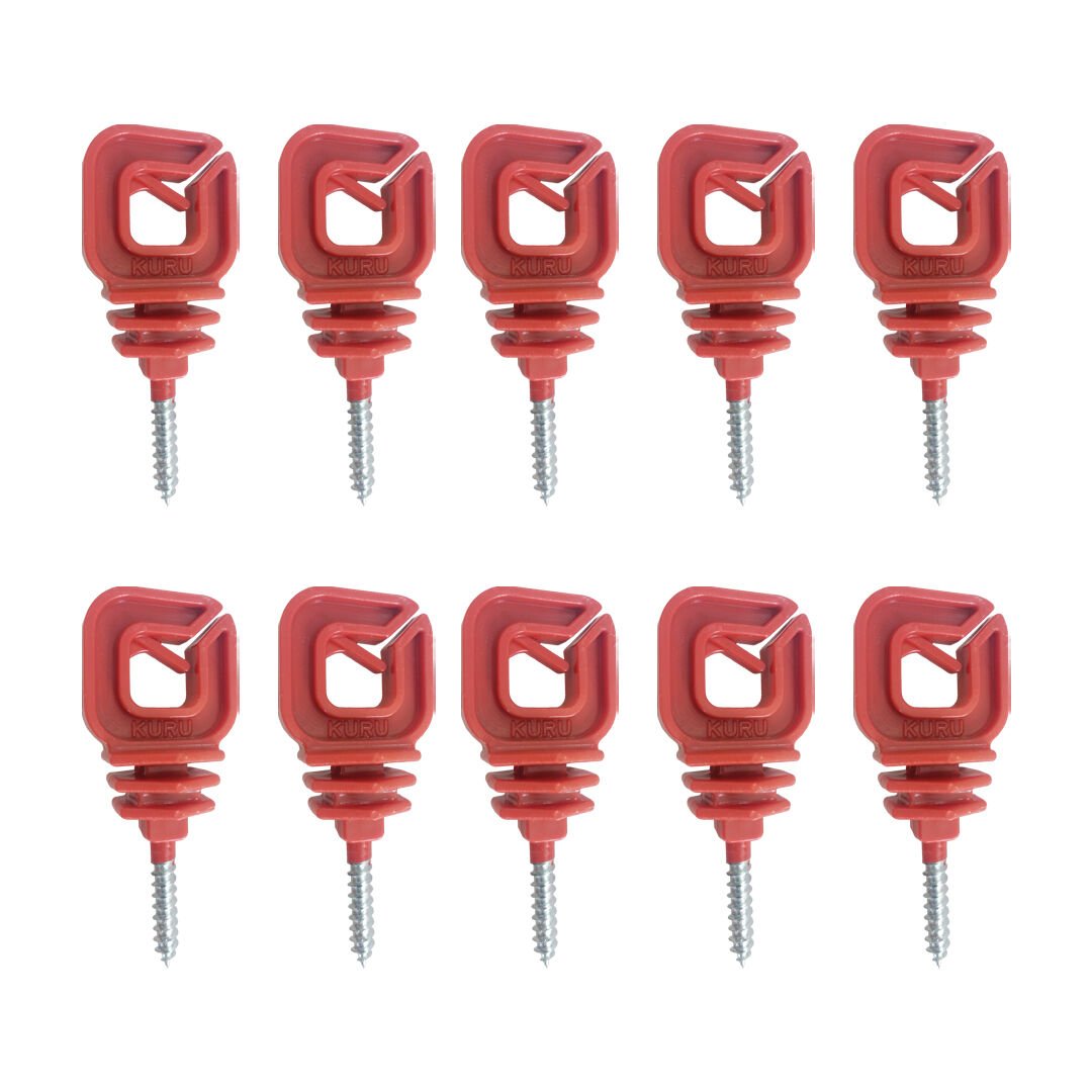 Elektrikli Çit Ahşap İzolatör 10'lu Set