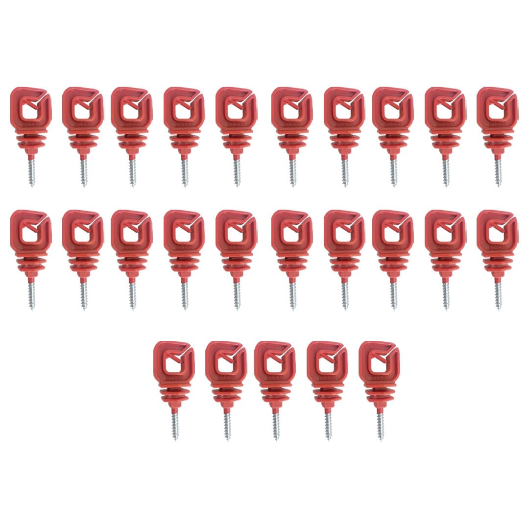 Elektrikli Çit Ahşap İzolatör 25'li Set