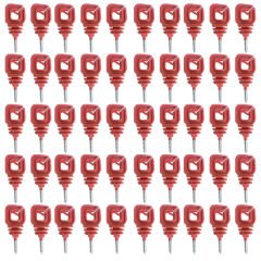 Elektrikli Çit Ahşap İzolatör 50'li Set