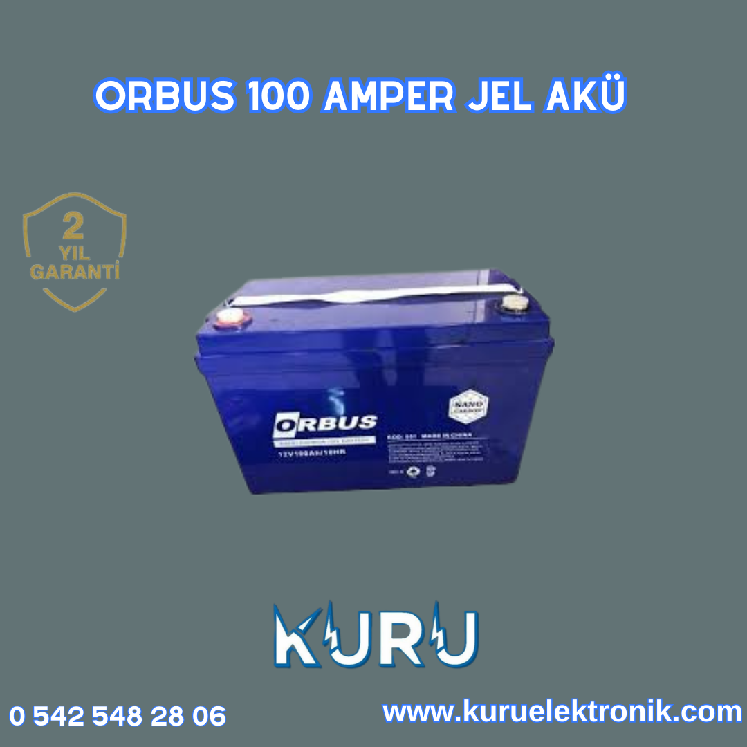 Orbus 100 Amper Jel Akü
