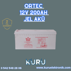 ORTEC 12V 200AH JEL AKÜ