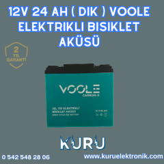 12V 24 AH ( Dik ) Voole Elektrikli Bisiklet Aküsü