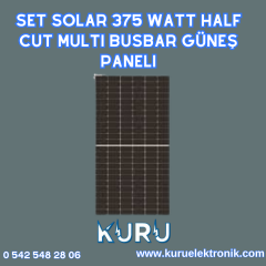 Set Solar 375 Watt Half Cut Multi Busbar Güneş Paneli